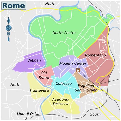 Carte De Rome Italie Plan Détaillé Gratuit Et En Français à