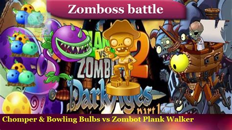Plants Vs Zombies 2 Bowling Bulbs Chomper Vs Pirate Zomboss Zombot