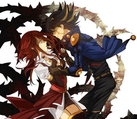 Love Yu Gi Oh 5ds Yo Gi Oh Anime Couples Cute Couples Black Rose Dragon Manga Art Anime