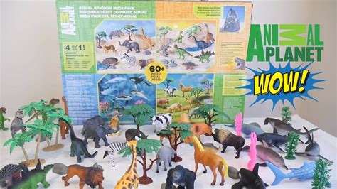 Animal Planet Animal Kingdom Mega Pack Playset 60 Pieces Unboxing