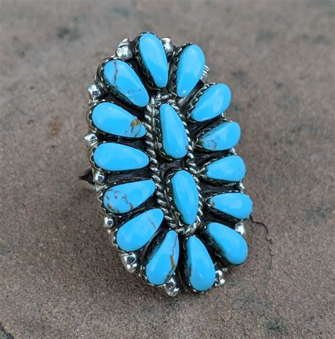 Navajo Turquoise Turquoise Rings Turquoise Stone Turquoise Bracelet