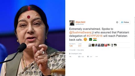sushma swaraj s reply to pakistani girl daughters belong to all वनइंडिया हिन्दी youtube
