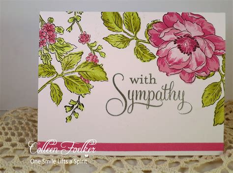 Showing sympathy centers on being. One Smile lifts A Spirit: Sympathy Cards