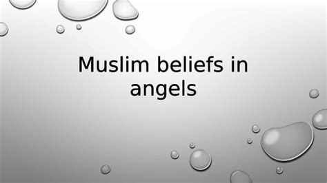Muslim Belief In Angels Aqa Religious Studies Teaching Resources