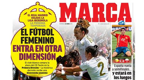 Marca service srl via padova 19/d 31041 cornuda tv; Fútbol Femenino: Una (otra) portada para la historia | Marca.com