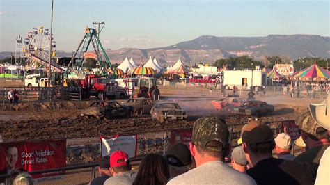 2013 Mesa County Fair Demo Derby Main Event YouTube