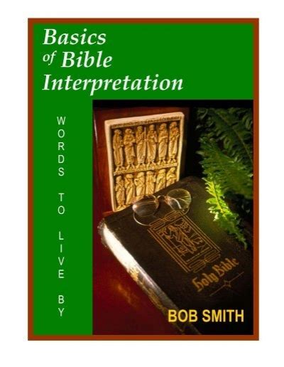 Basics Of Bible Interpretation