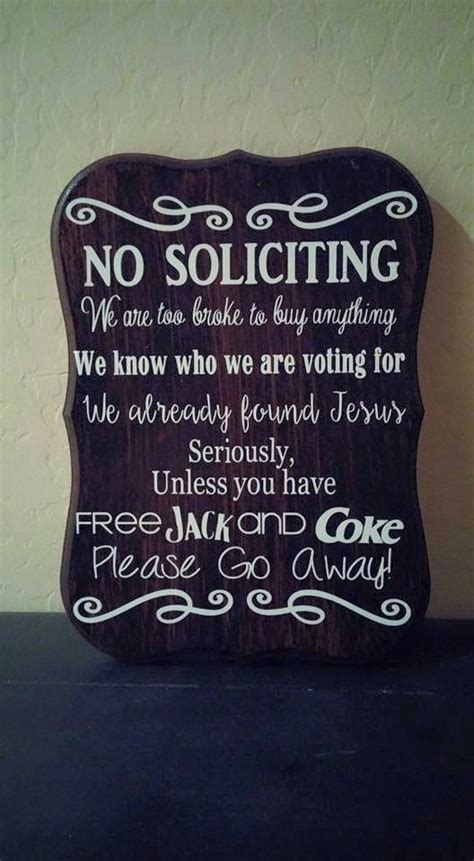 Personalized No Soliciting Sign No Soliciting Signs No Soliciting