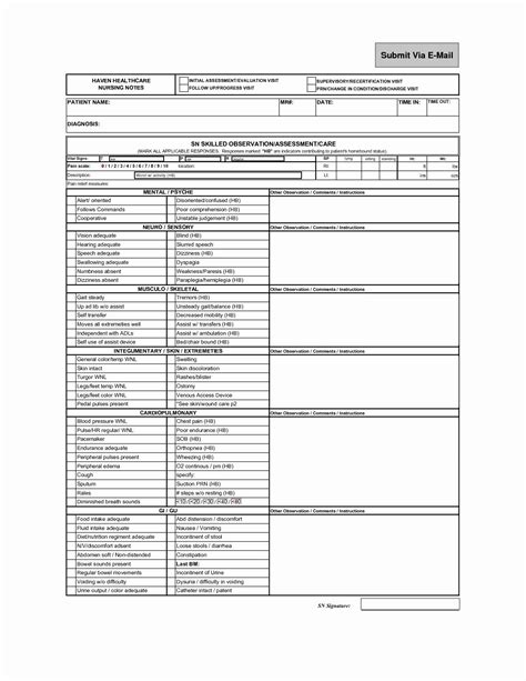 Nursing Progress Notes Template Awesome 28 Of Blank