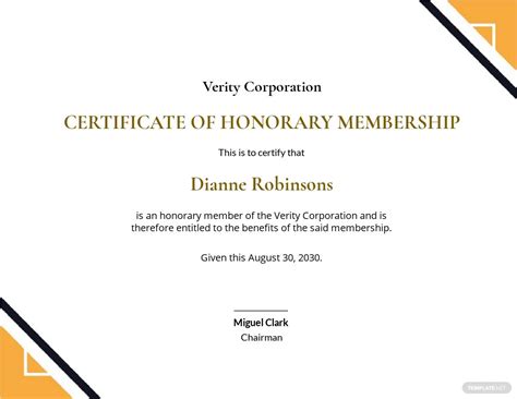 Free Honorary Certificate Templates 14 Download In Pdf Psd