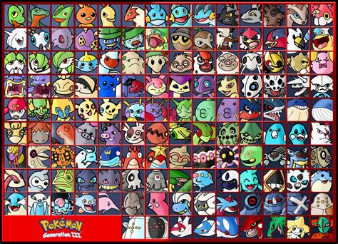 Pokemon Generation 3 By Zappazee On Deviantart