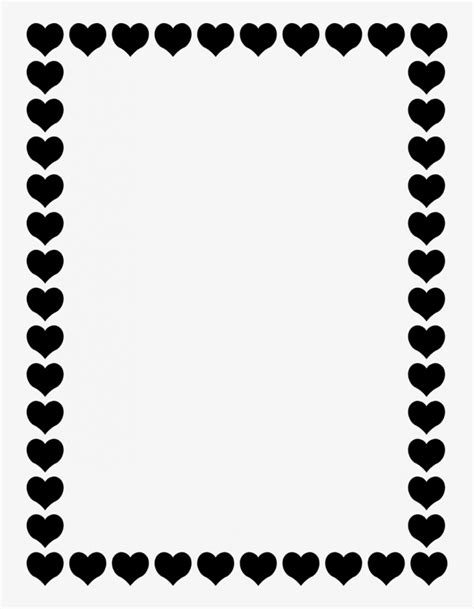 Valentine Card Design Border Valentine Clip Art Black And White
