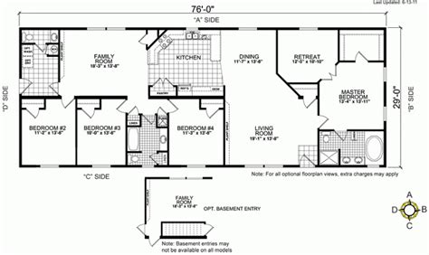 2000 Oakwood Mobile Home Floor Plan Modern Modular Home