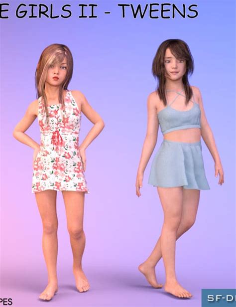 The Girls Ii Tweens Shapes For Genesis 3 Female Download Daz3d And Poser
