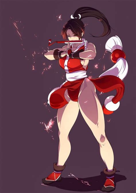 Mai Shiranui Kof Chica Anime Dibujos Molones