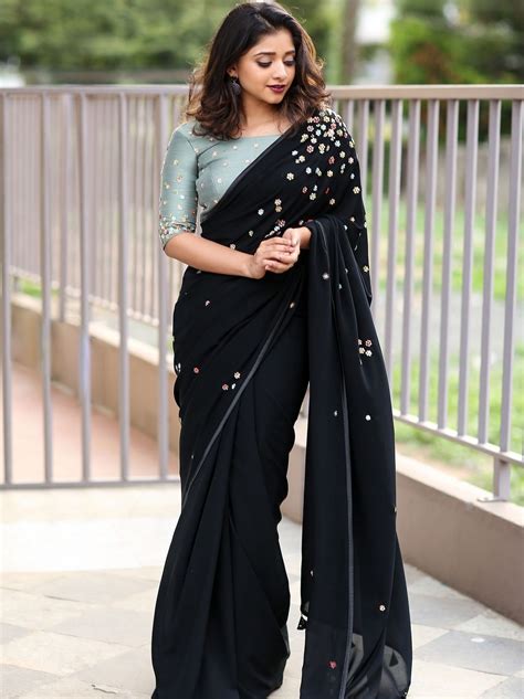 artist model cute bollywood indian saree blouses designs stylish sarees saree look