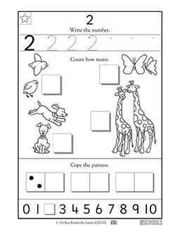 Kindergarten, Preschool Math Worksheets: Learning #2 | GreatSchools