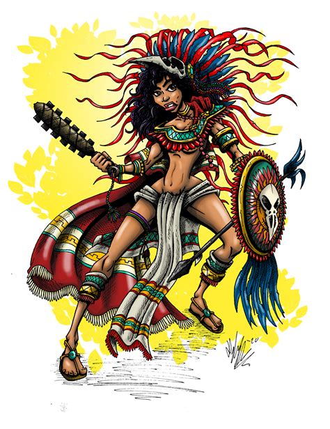 artstation aztec warrior