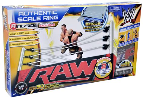 Wwe Authentic Scale Ring W Raw And Smackdown Ring Skirts Ringside