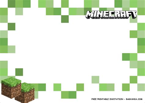 Download this free printable minecraft birthday invitation and choose from two easy to use formats to create your invitations. (FREE PRINTABLE) - Minecraft Birthday Party Kits Template ...