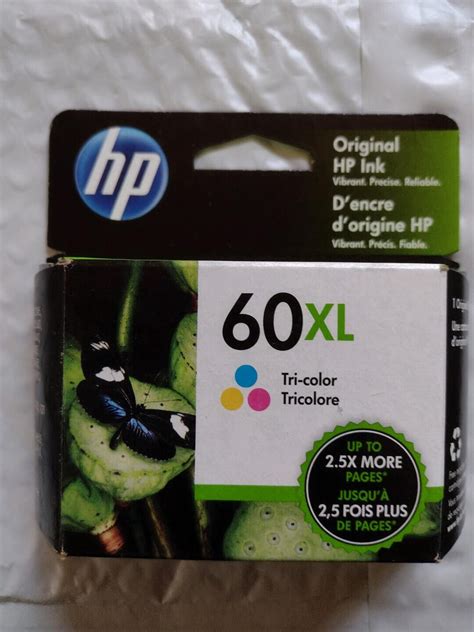 Hp 60xl Tri Color High Yield Ink Cartridge Cc644wn New Sealed Exp 082023 Ebay