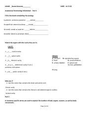 The root of a term often refers to an. Anatomical_Terminology_Worksheet.pdf - Anatomical ...