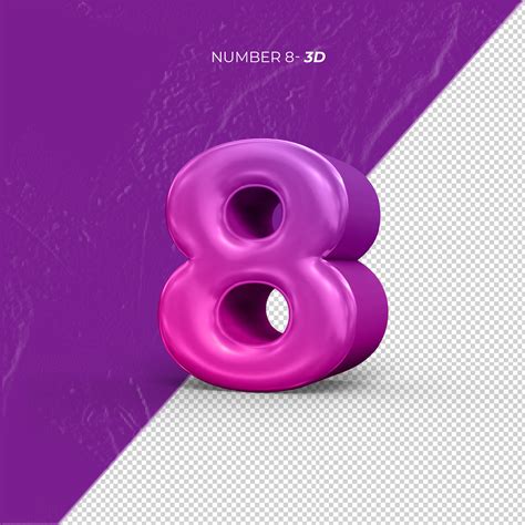 D Numbers Rendering Transparent Background On Behance