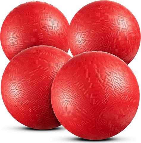 Amazon.com : Bedwina Playground Balls Bulk - 9 Inch (Pack of 4) Red