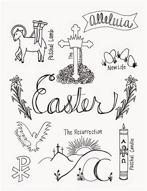 Liturgical Calendar Catholic Coloring Page Coloring Pages