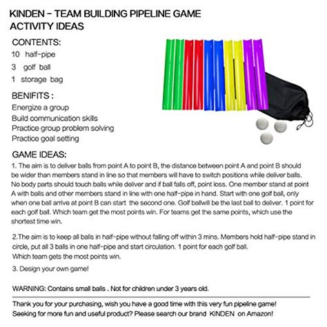 Kinden Team Building Activities Pipeline Kit Group Games Ice Breaker