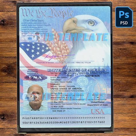 Blank Passport Template