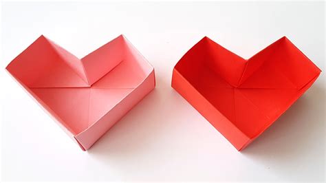 Оригами Коробочка СЕРДЦЕ из бумаги своими руками Поделки на День