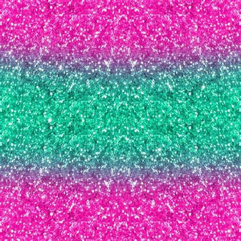 Pink Green And Blue Glitter Textured Wallpaper With Horizontal Stripe