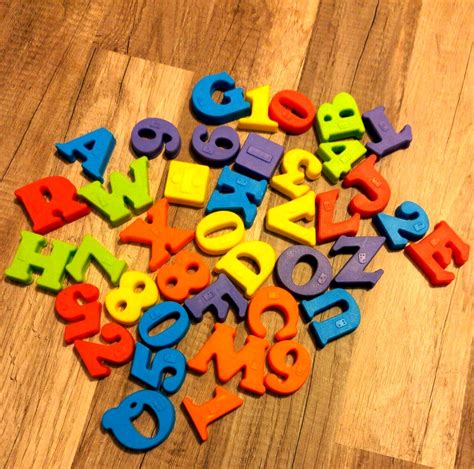 40 Lot Playskool Alphabet Lettersnumbers Braille Plastic Magnetic