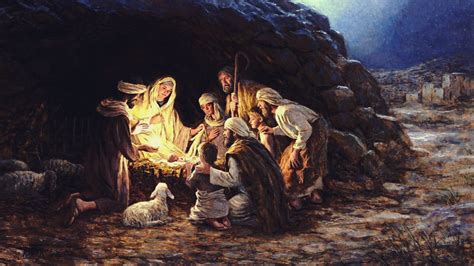 Free Download Hd Wallpaper The Birth Of Christ Digital Painting