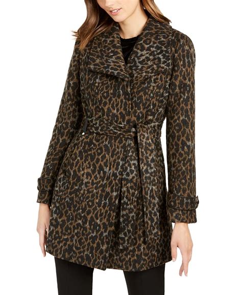 inc international concepts inc asymmetrical leopard print belted coat created for macy s