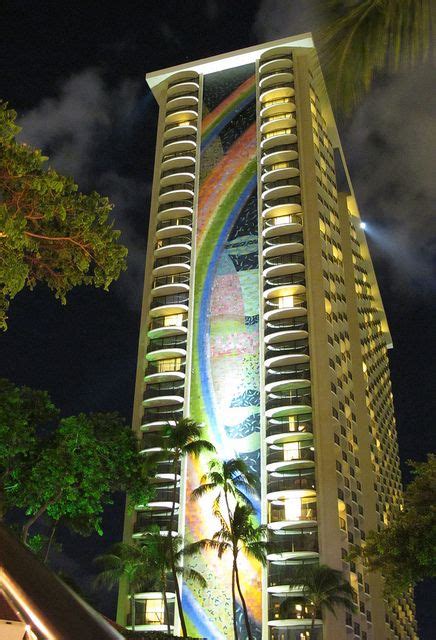 Surreal Rainbow Tower Hilton Hawaiian Village Hilton Hawaiian