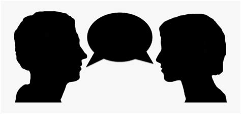 Svg Royalty Free Stock 2 People Talking Clipart People Talking
