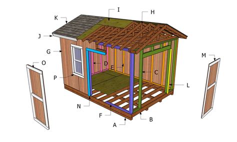 10x14 Gable Shed Free Diy Plans Howtospecialist How To Build