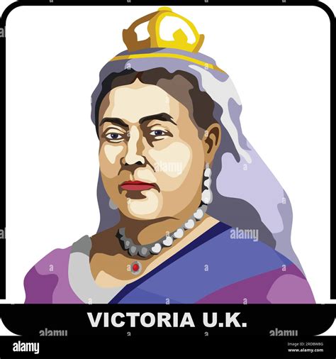 Queen Victoria Monarch Stock Vector Images Alamy