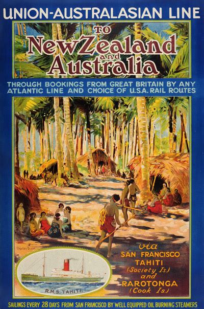 Which is a better country to live ? Original vintage poster: Union-Australasian Line to New ...