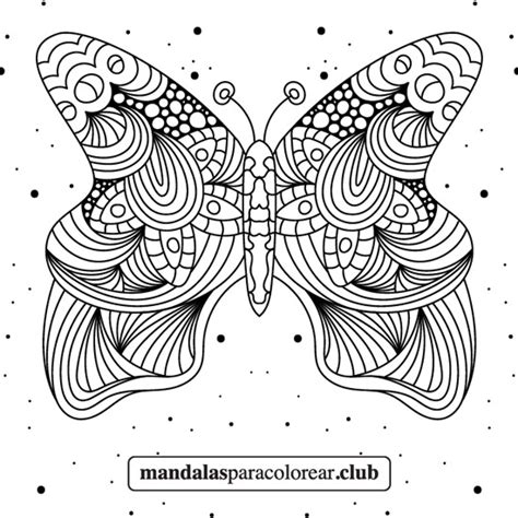 Detalles Mariposas Dibujos Mandalas Para Colorear Muy Caliente