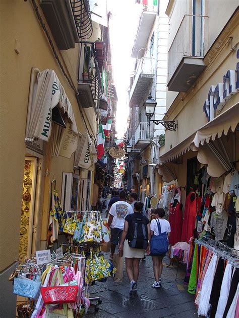 Shopping In Sorrento Italy Sorrento Italy Shopping Street Lorelei