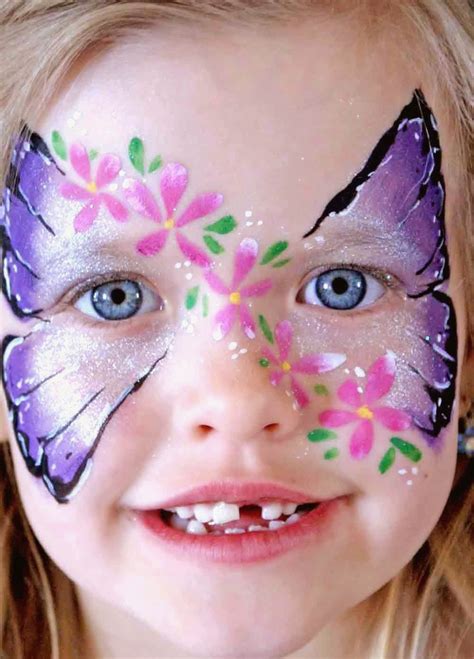 Cute Face Painting Ideas For Girls ~ Easy Arts And Crafts Ideas