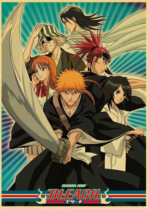 Bleach Anime Vintage Posters Retro Posters Wall Decors Etsy
