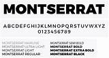 Montserrat Font License Pictures