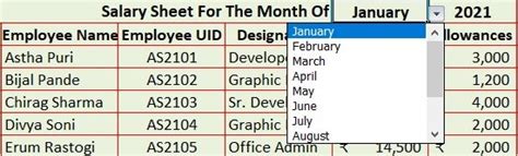 Ready To Use Simple Salary Sheet Excel Template Msofficegeek