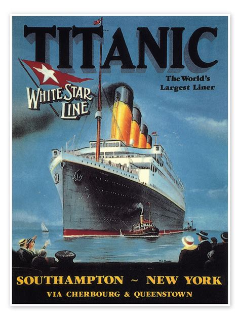 White Star Line Titanic 1912 De Granger Collection En Poster