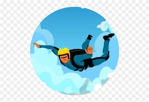 Sky Diving Skydiving Clipart Png Transparent Png 506663 Pinclipart