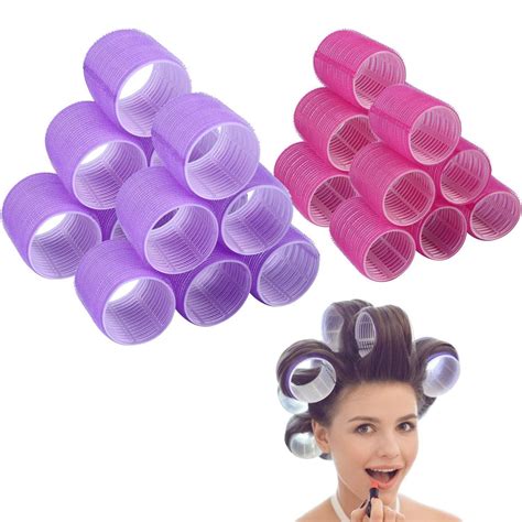 Jumbo Size Hair Roller Sets Self Grip Salon Hair Dressing Curlers
